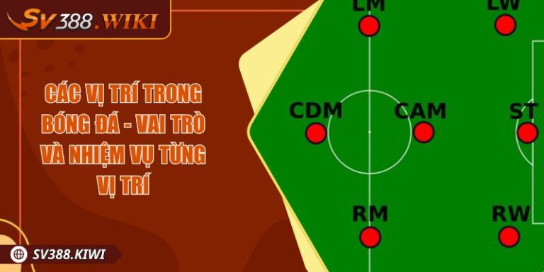 Các Vị Trí Trong Bóng Đá Tìm Hiểu Vai Trò Từng Vị Trí 1 Các Vị Trí Trong Bóng Đá Tìm Hiểu Vai Trò Từng Vị Trí